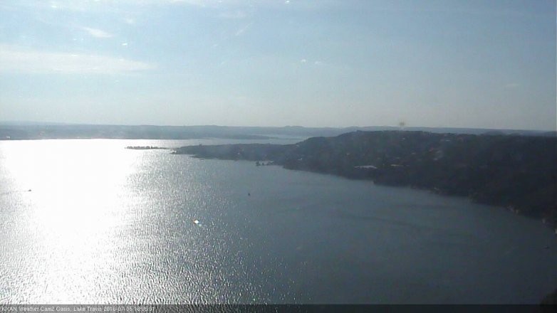 Lake Travis webcam, July 5, 2016 5:20 PM CT
