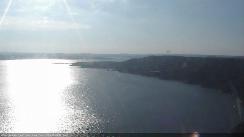 Lake Travis webcam, July 5, 2016 5:40 PM CT