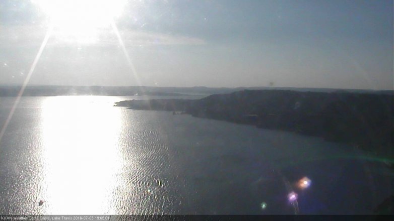 Lake Travis webcam, July 5, 2016 6:10 PM CT