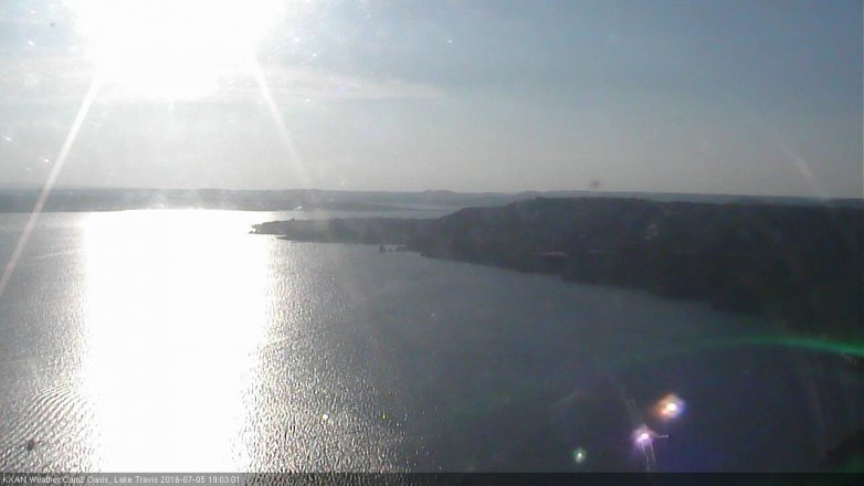 Lake Travis webcam, July 5, 2016 6:30 PM CT