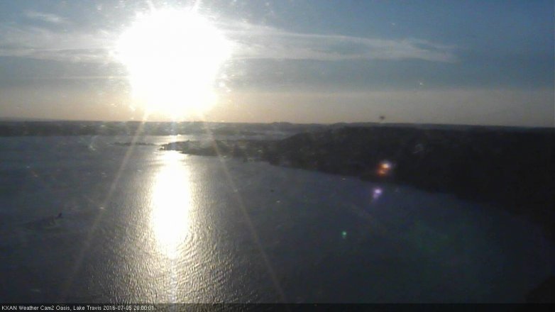 Lake Travis webcam, July 5, 2016 7:10 PM CT