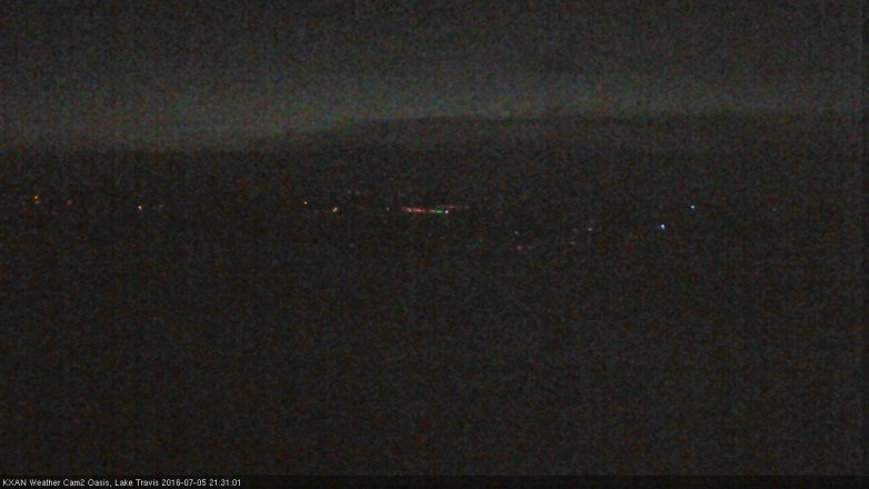 Lake Travis webcam, July 5, 2016 8:40 PM CT