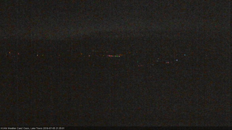 Lake Travis webcam, July 5, 2016 8:50 PM CT