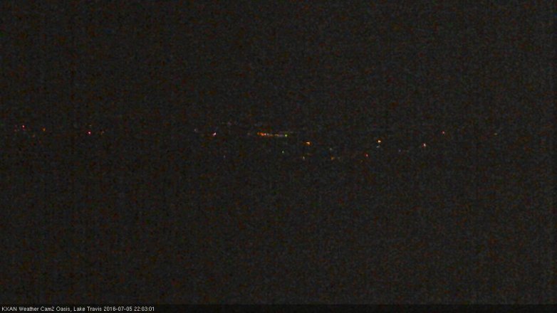 Lake Travis webcam, July 5, 2016 9:15 PM CT