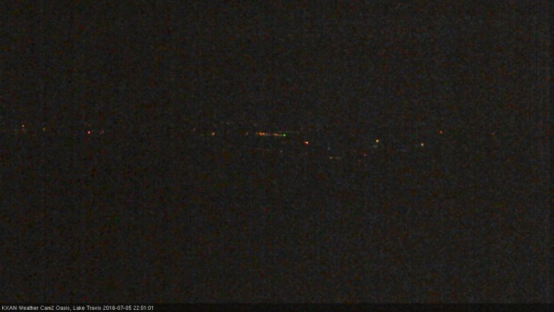 Lake Travis webcam, July 5, 2016 9:25 PM CT