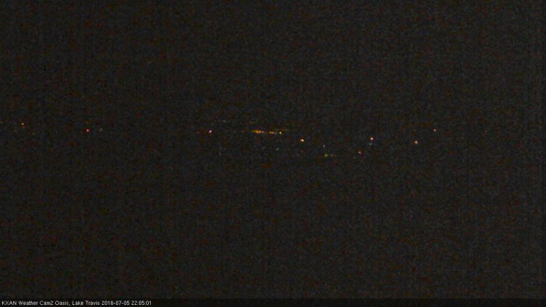 Lake Travis webcam, July 5, 2016 9:30 PM CT