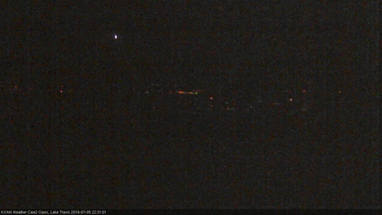 Lake Travis webcam, July 5, 2016 9:35 PM CT