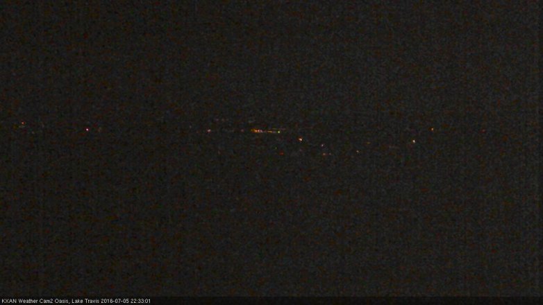 Lake Travis webcam, July 5, 2016 9:40 PM CT