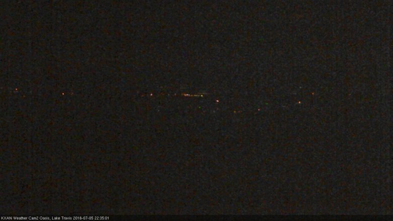 Lake Travis webcam, July 5, 2016 9:45 PM CT