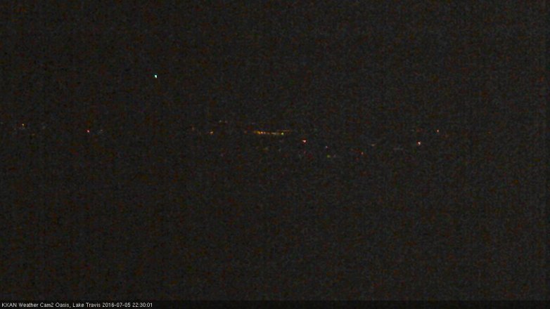 Lake Travis webcam, July 5, 2016 9:50 PM CT