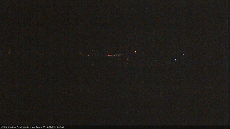 Lake Travis webcam, July 5, 2016 10:25 PM CT