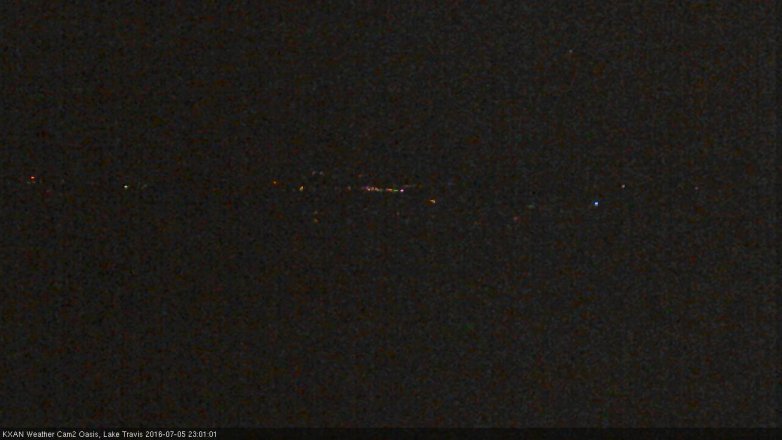 Lake Travis webcam, July 5, 2016 10:30 PM CT