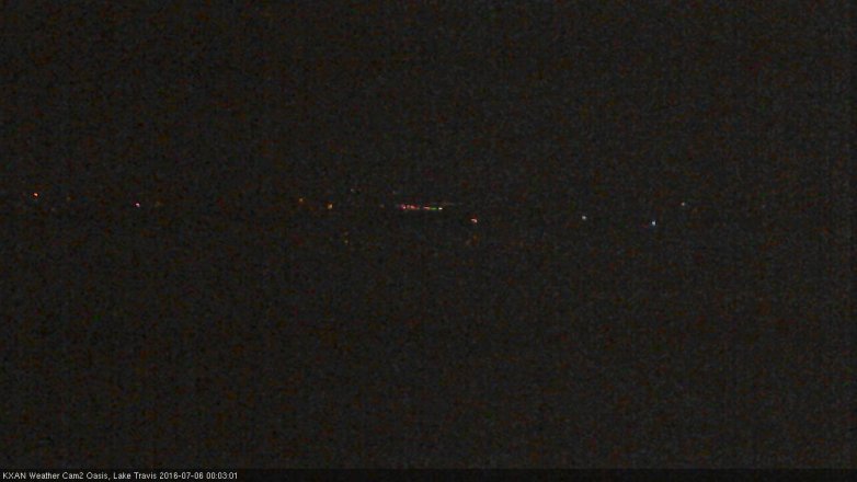 Lake Travis webcam, July 5, 2016 11:10 PM CT