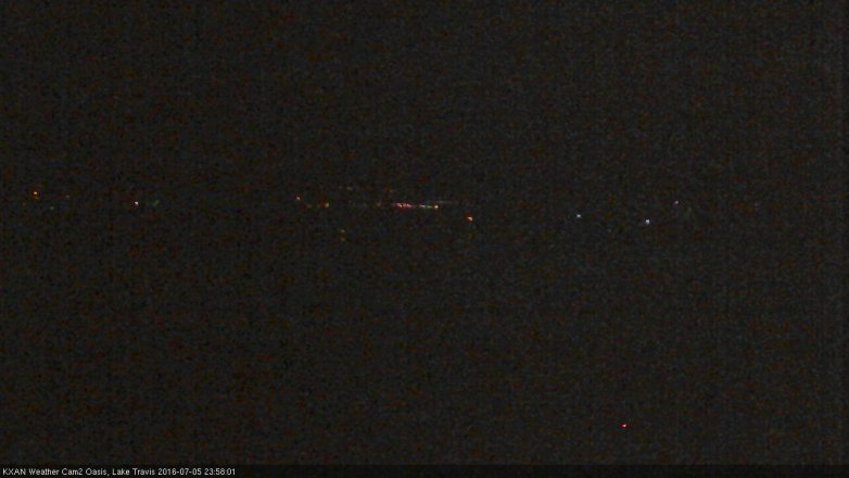 Lake Travis webcam, July 5, 2016 11:20 PM CT