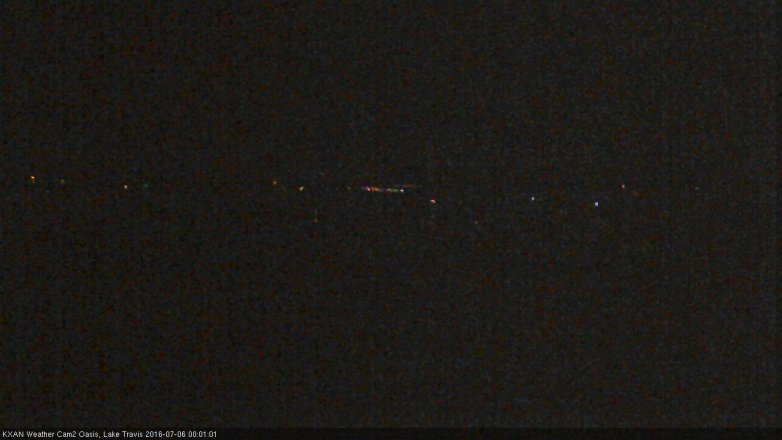 Lake Travis webcam, July 5, 2016 11:25 PM CT