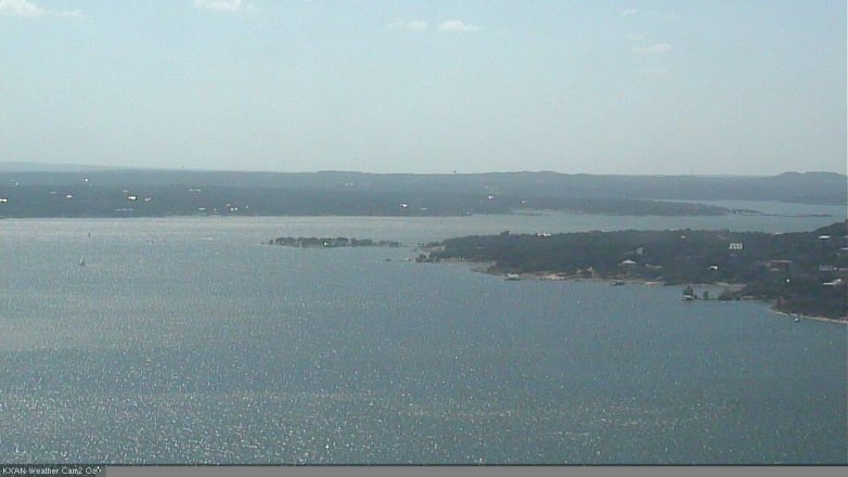 Lake Travis webcam, July 6, 2016 3:45 PM CT