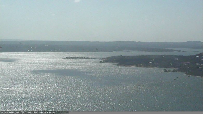 Lake Travis webcam, July 6, 2016 4:30 PM CT