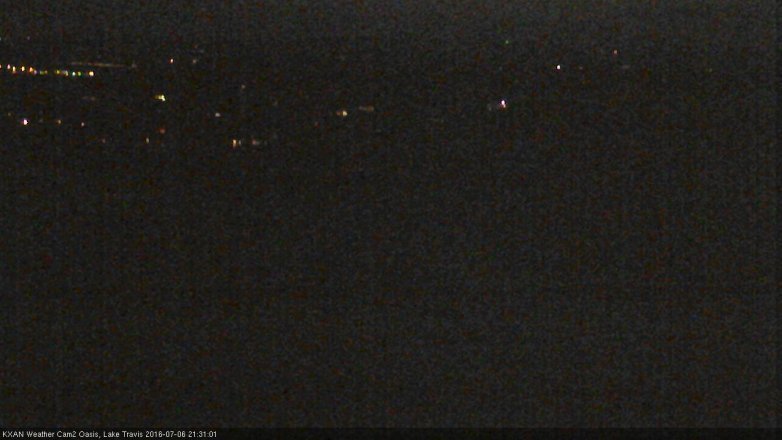 Lake Travis webcam, July 6, 2016 8:40 PM CT