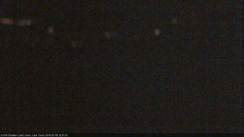 Lake Travis webcam, July 6, 2016 9:20 PM CT