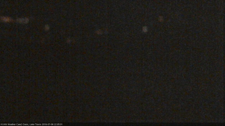 Lake Travis webcam, July 6, 2016 9:35 PM CT