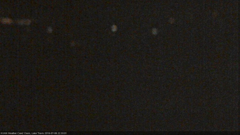 Lake Travis webcam, July 6, 2016 9:45 PM CT