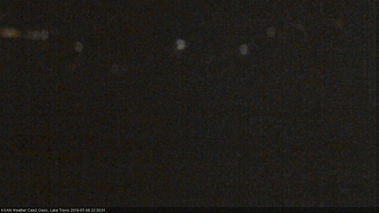 Lake Travis webcam, July 6, 2016 10:00 PM CT
