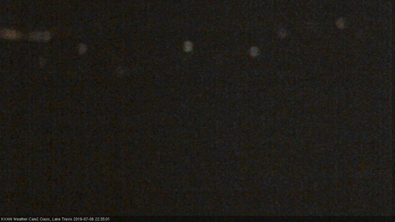Lake Travis webcam, July 6, 2016 10:05 PM CT