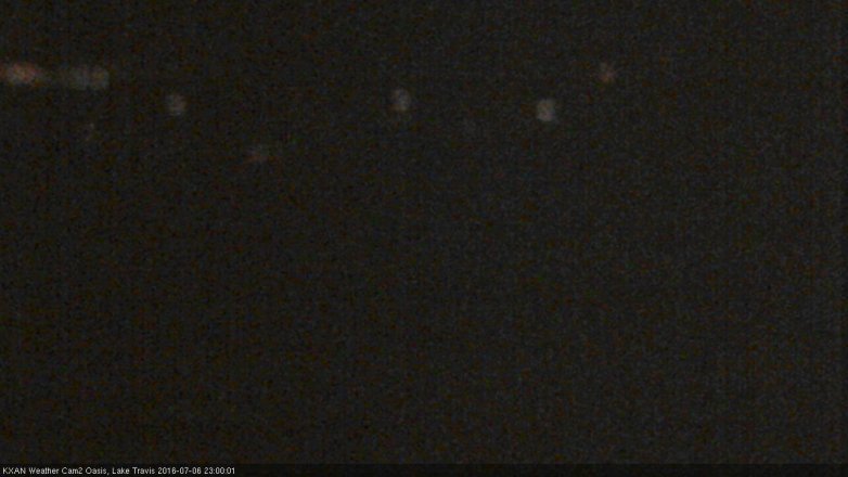 Lake Travis webcam, July 6, 2016 10:15 PM CT