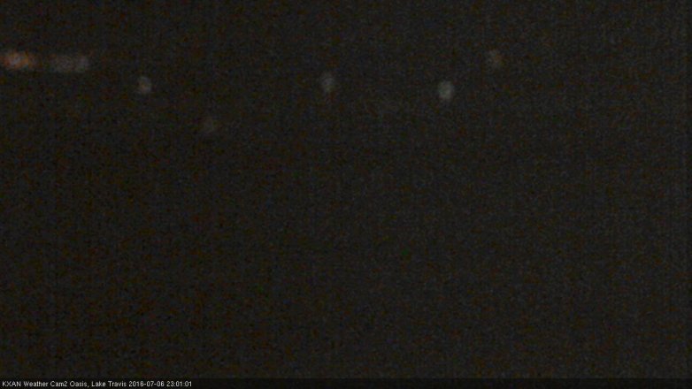 Lake Travis webcam, July 6, 2016 10:30 PM CT