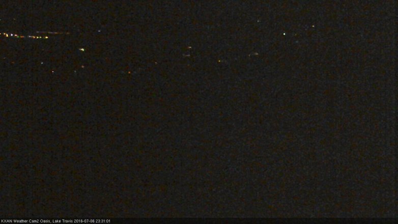 Lake Travis webcam, July 6, 2016 10:50 PM CT