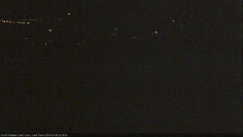 Lake Travis webcam, July 6, 2016 10:55 PM CT