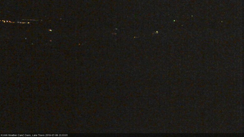 Lake Travis webcam, July 6, 2016 11:00 PM CT