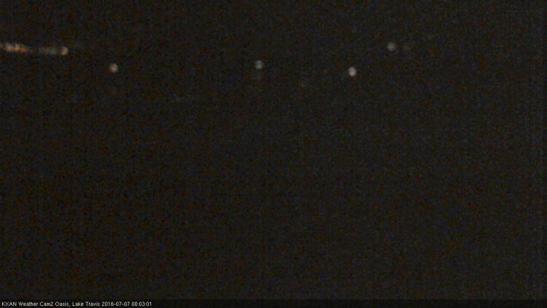 Lake Travis webcam, July 6, 2016 11:15 PM CT
