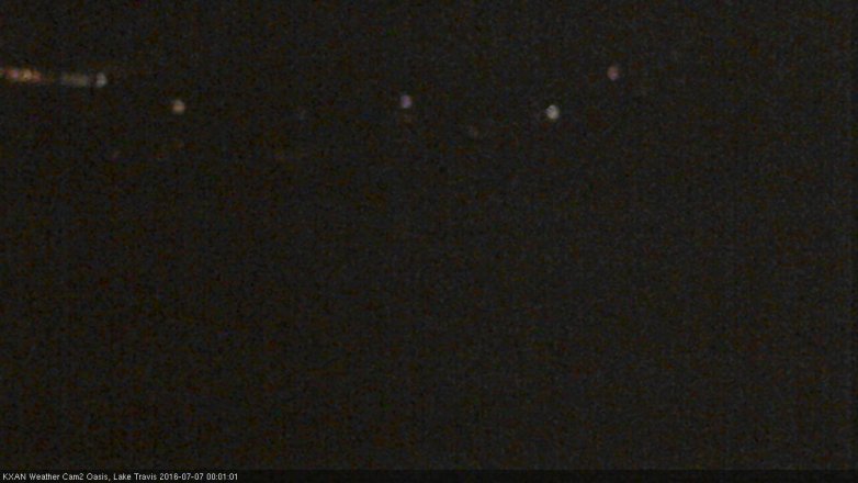 Lake Travis webcam, July 6, 2016 11:20 PM CT