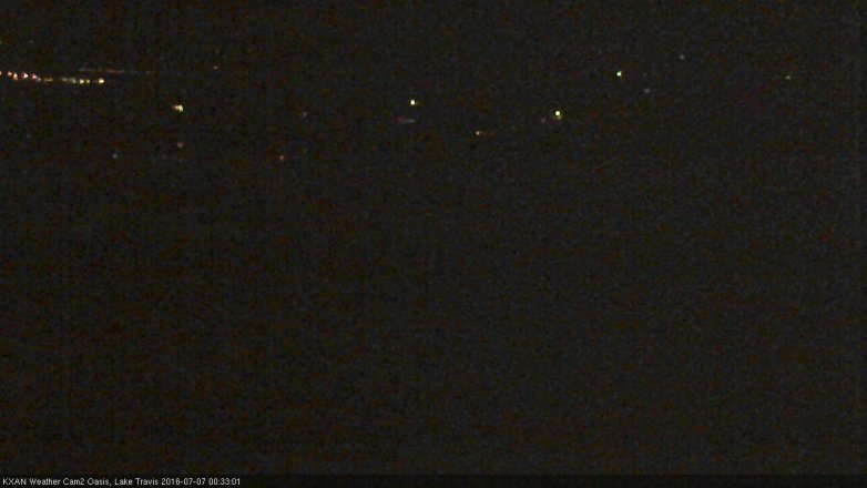 Lake Travis webcam, July 6, 2016 11:45 PM CT