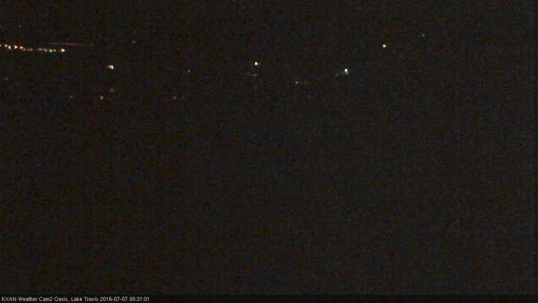 Lake Travis webcam, July 6, 2016 11:50 PM CT