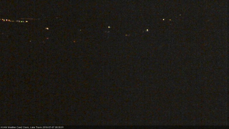 Lake Travis webcam, July 6, 2016 11:55 PM CT