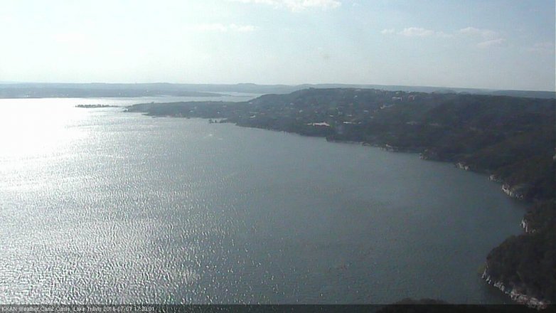 Lake Travis webcam, July 7, 2016 4:35 PM CT