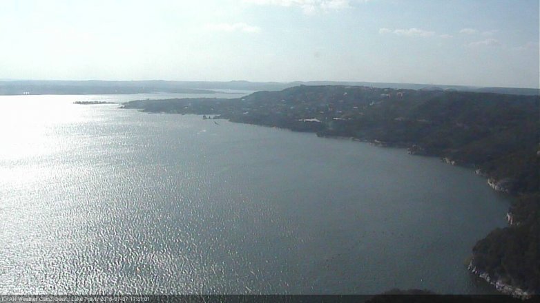 Lake Travis webcam, July 7, 2016 4:45 PM CT