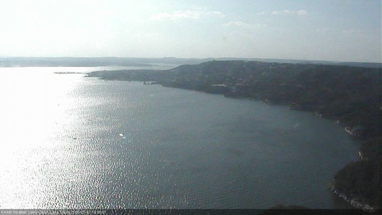 Lake Travis webcam, July 7, 2016 5:10 PM CT