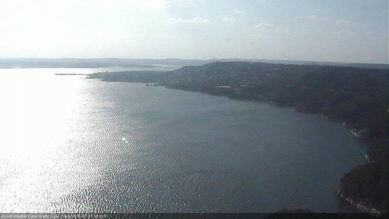 Lake Travis webcam, July 7, 2016 5:25 PM CT