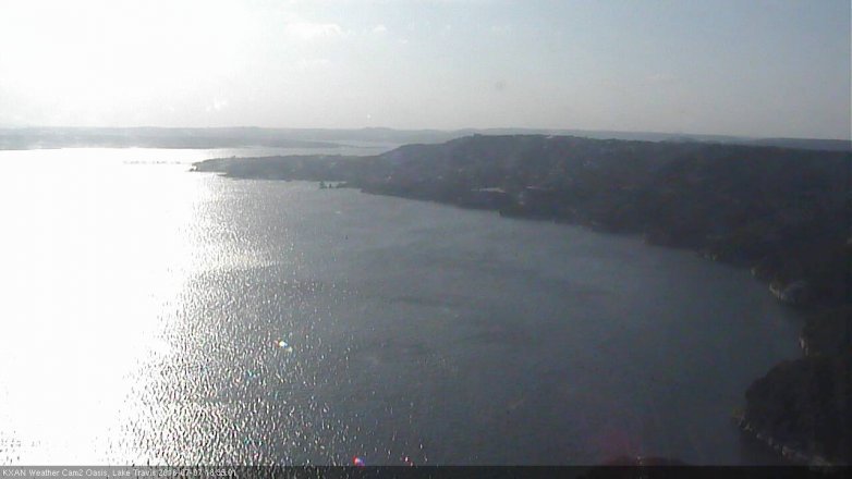 Lake Travis webcam, July 7, 2016 5:40 PM CT