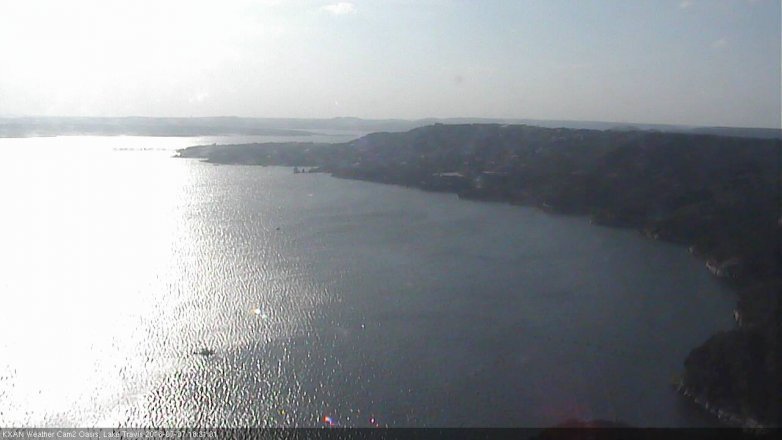 Lake Travis webcam, July 7, 2016 6:00 PM CT