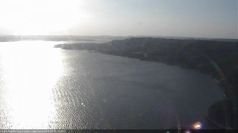 Lake Travis webcam, July 7, 2016 6:20 PM CT