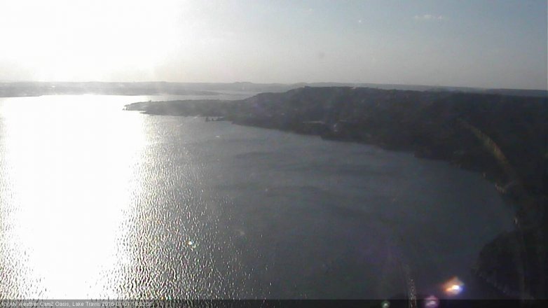 Lake Travis webcam, July 7, 2016 6:25 PM CT