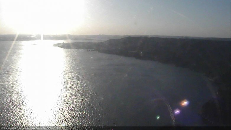 Lake Travis webcam, July 7, 2016 6:50 PM CT