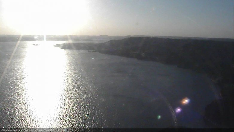 Lake Travis webcam, July 7, 2016 7:05 PM CT