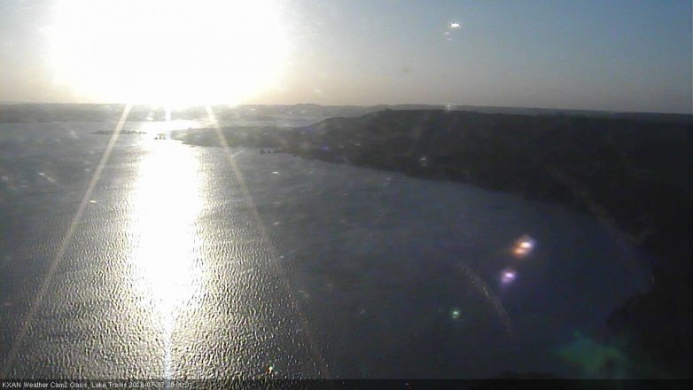 Lake Travis webcam, July 7, 2016 7:15 PM CT