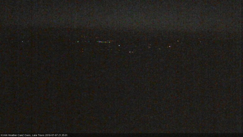 Lake Travis webcam, July 7, 2016 8:50 PM CT