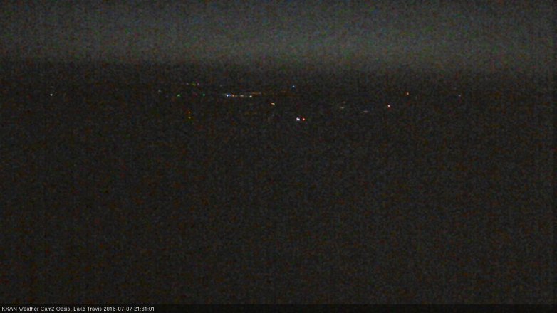 Lake Travis webcam, July 7, 2016 8:55 PM CT